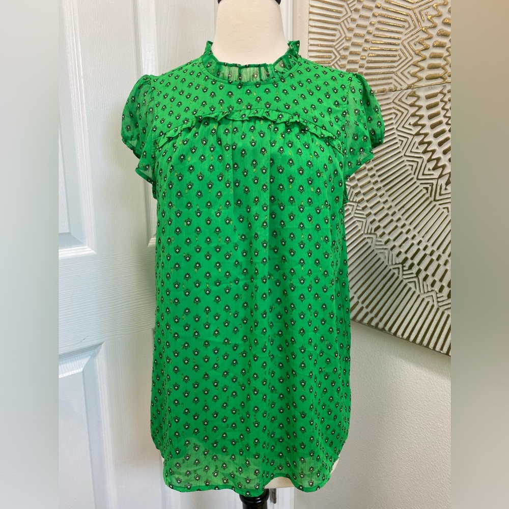 Carolina Belle- Green Blouse, size medium